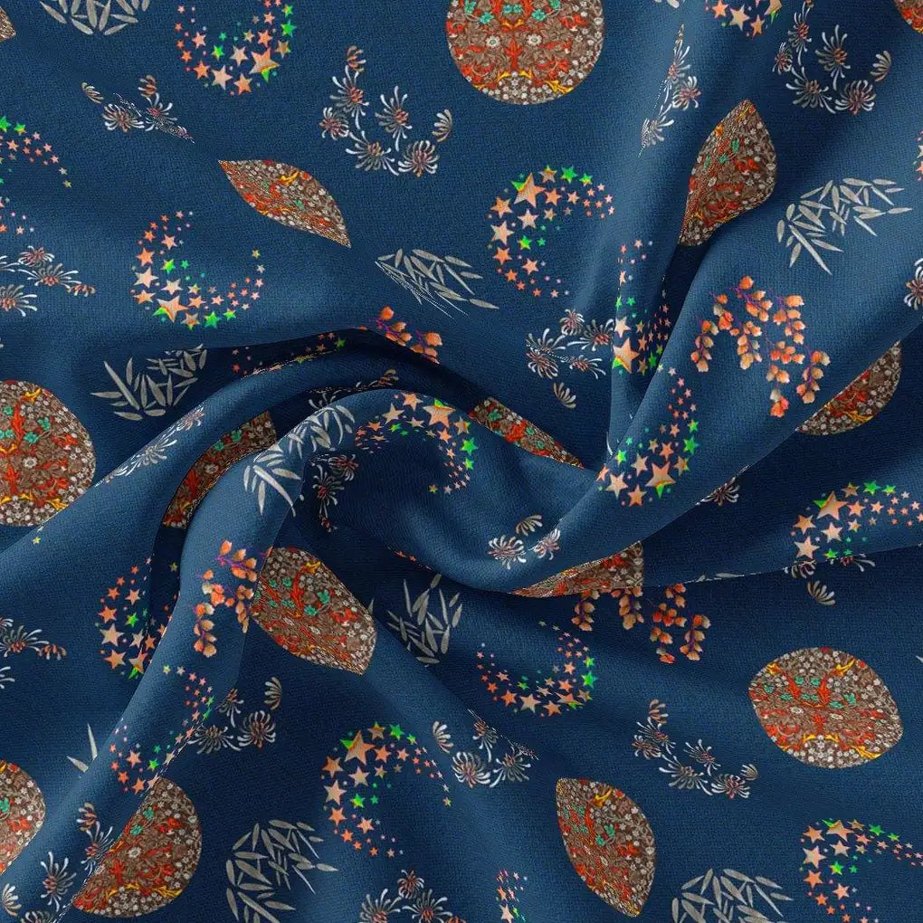 Beautiful Quirky Pattern over Blue Base Digital Printed Fabric – ra 0 ta01266 110 beautiful quirky pattern over blue base digital printed fabric 1