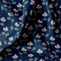 Flowers Floating over Blue Base Digital Printed Fabric – ra 0 ta03001 110 flowers floating over blue base digital printed fabric 1