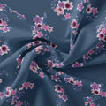 Pinkish Flowers With Neavy Blue Digital Printed Fabric - Rayon – ra 0 ta05602 110 pinkish flowers with neavy blue digital printed fabric rayon 3