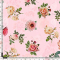 Pink And Peach Roses Allover Digital Printed Fabric - Rayon – ra 0 ta05620p4 110 pink and peach roses allover digital printed fabric rayon 4