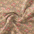 Decorative Leaves With Chiku Brown Digital Printed Fabric - Rayon – ra 0 ta05682 110 decorative leaves with chiku brown digital printed fabric rayon 1