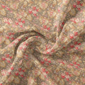 Decorative Leaves With Chiku Brown Digital Printed Fabric - Rayon – ra 0 ta05682 110 decorative leaves with chiku brown digital printed fabric rayon 1