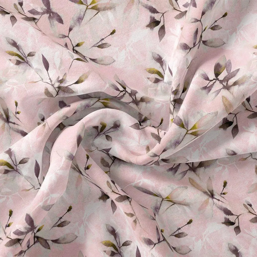 Pinkish Thin And Light Leaves Digital Printed Fabric - Rayon – ra 0 ta05861p3 110 pinkish thin and light leaves digital printed fabric rayon 1