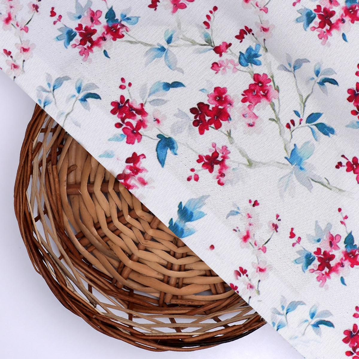 Beautiful Garden Iris Flower Digital Printed Fabric - Rayon - FAB VOGUE Studio®