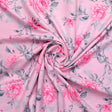 Pink Rose Allover Digital Printed Fabric - Rayon – ra 0 ta06118p2 110 pink rose allover digital printed fabric rayon 1