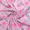Pink Rose Allover Digital Printed Fabric - Rayon – ra 0 ta06118p2 110 pink rose allover digital printed fabric rayon 1