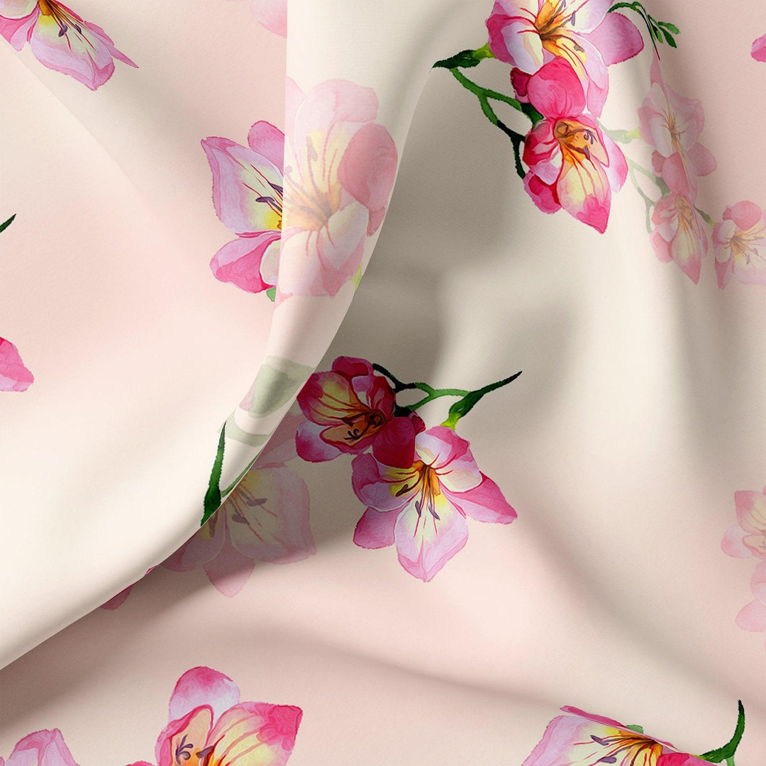 Colorfull Floral Digital Printed Fabric - FAB VOGUE Studio®