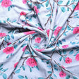 Pink Flower And Branch Digital Printed Fabric - Rayon – ra 0 ta06641p4 110 pink flower and branch digital printed fabric rayon 1