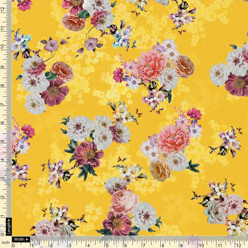Beautiful Yellow Base Floral Bunch Digital Printed Fabric – ra 0 ta06677 110 beautiful yellow base floral bunch digital printed fabric 4