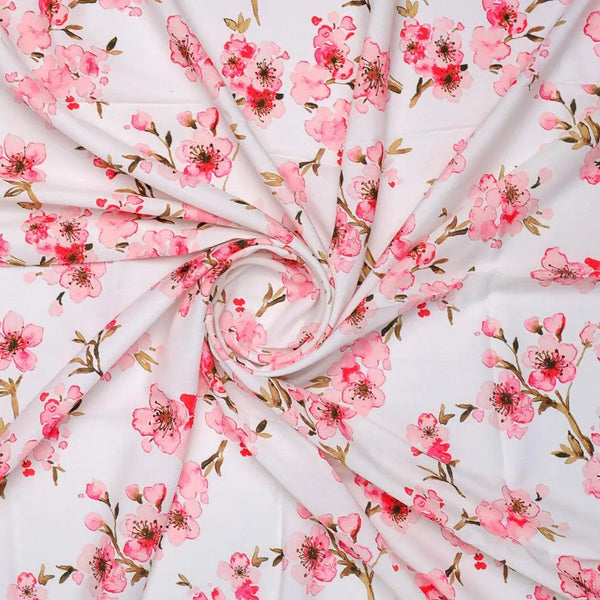 Beautiful Red Flowers over White Base Digital Printed Fabric – ra 0 ta06840p1 110 beautiful red flowers over white base digital printed fabric 1