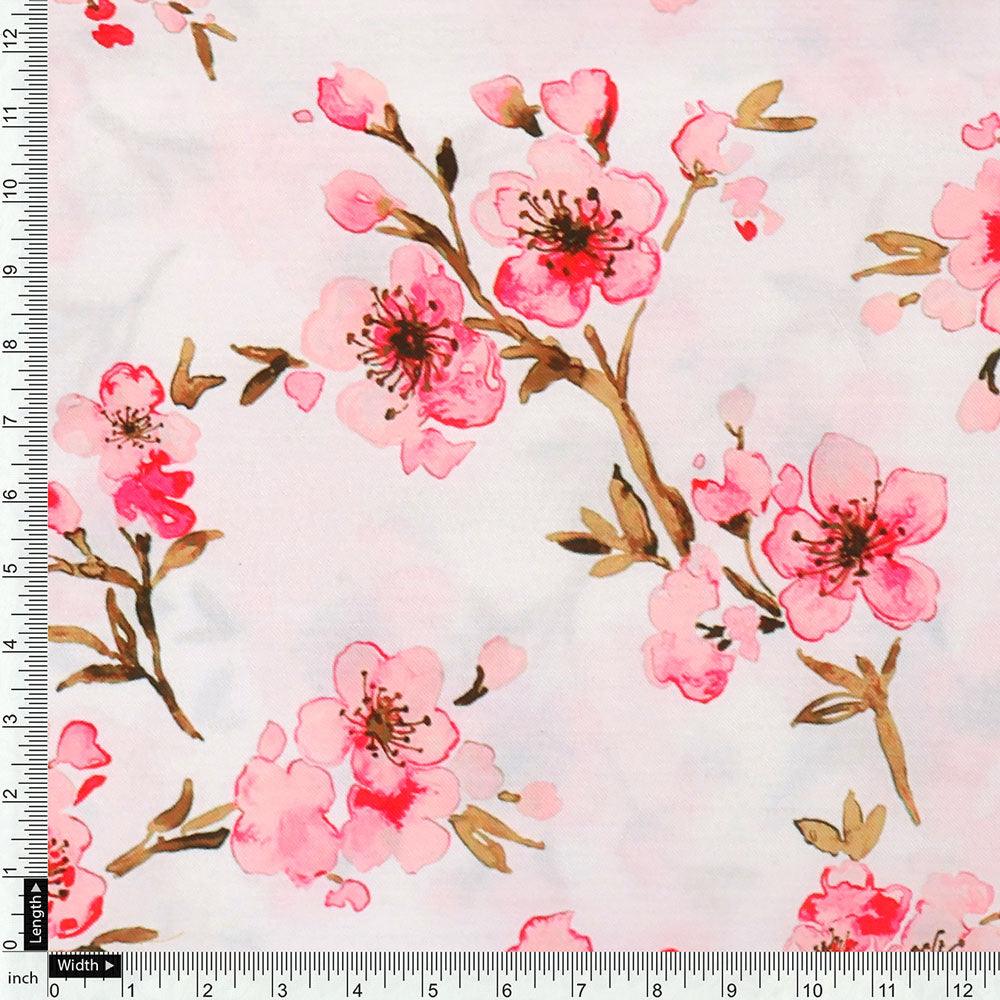 Beautiful Red Flowers over White Base Digital Printed Fabric – ra 0 ta06840p1 110 beautiful red flowers over white base digital printed fabric 4