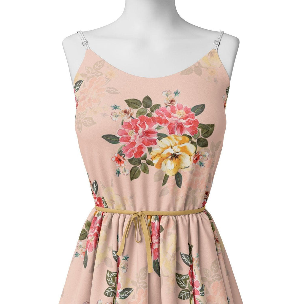 Colorful Floral Peach-Base Digital Printed Fabric – ra 0 ta07199p3 110 colorful floral peach base digital printed fabric 2