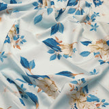Flower On Ocean Blue Digital Printed Fabric - Rayon – ra 0 ta07233p1 110 flower on ocean blue digital printed fabric rayon 1