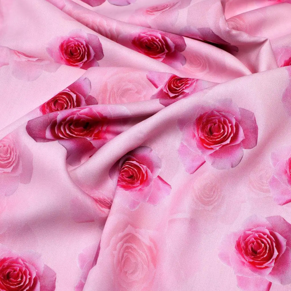 Pinkish Rose Allover Digital Printed Fabric  - Rayon – ra 0 ta07250p1 110 pinkish rose allover digital printed fabric rayon 3