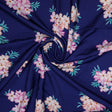 Violet Flower Bunch Digital Printed Fabric - Rayon – ra 0 ta07525 110 violet flower bunch digital printed fabric rayon 1