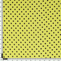 Yellow Polka Dot Digital Printed Fabric - Rayon – ra 0 ta07619p2 110 yellow polka dot digital printed fabric rayon 4