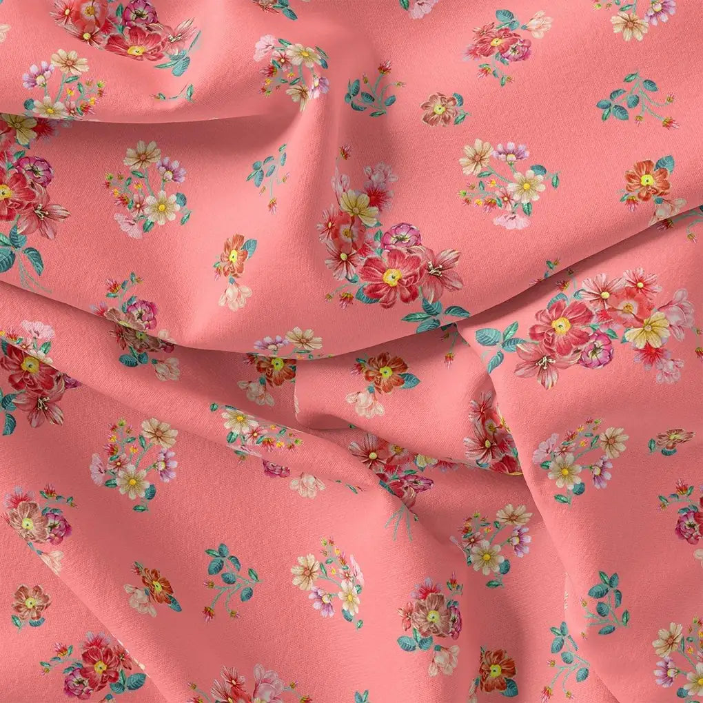 Calico Colorful Flower Digital Printed Fabric - Rayon – ra 0 ta08284 110 calico colorful flower digital printed fabric rayon 1