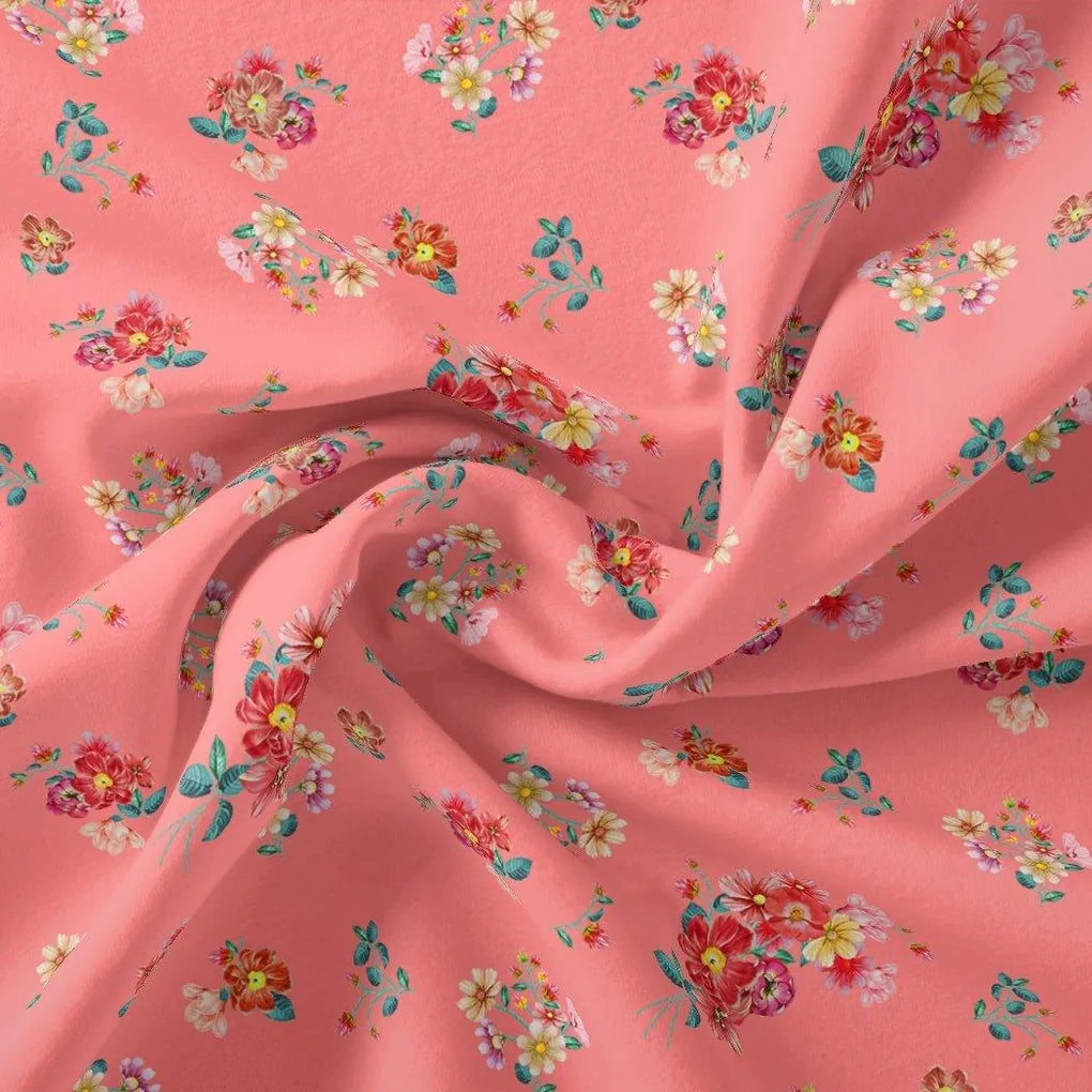 Calico Colorful Flower Digital Printed Fabric - Rayon – ra 0 ta08284 110 calico colorful flower digital printed fabric rayon 3