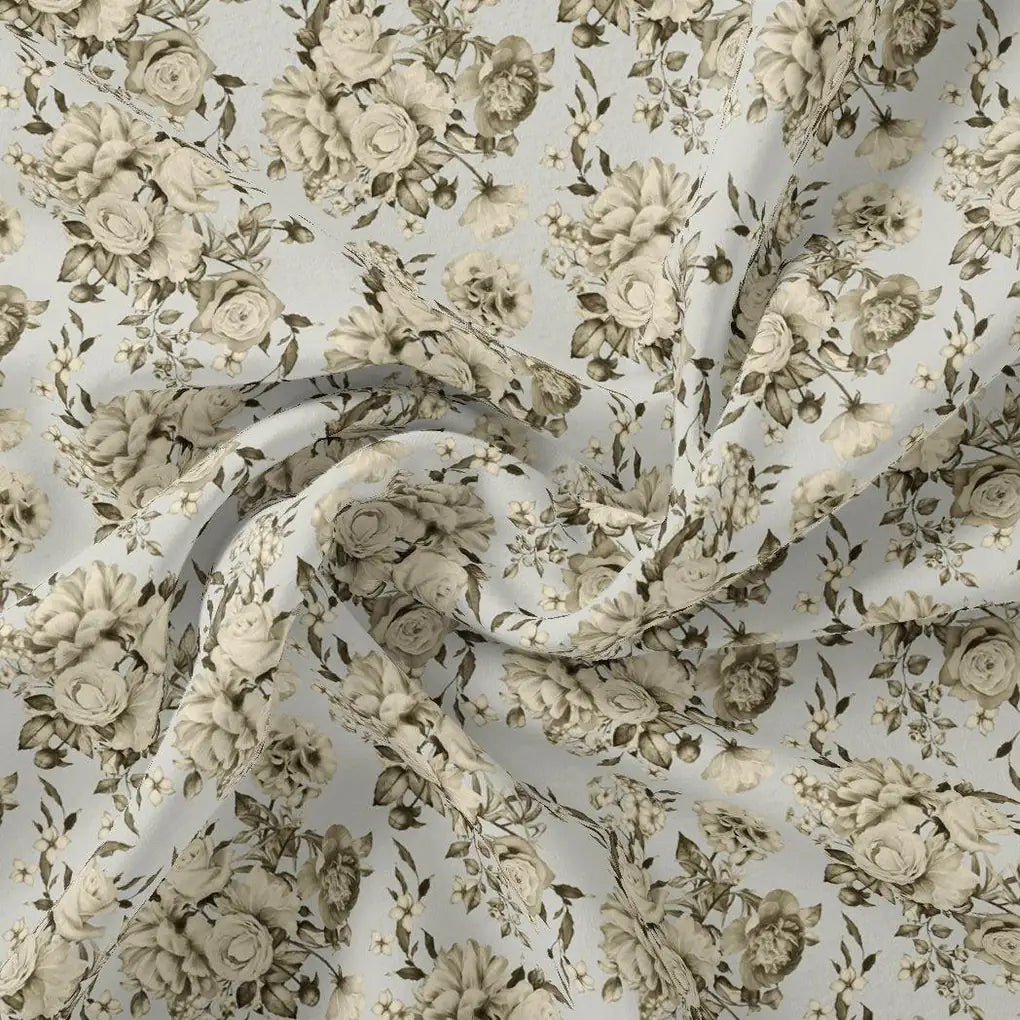 Floral Bright Golden Floral Digital Printed Fabric - Rayon – ra 0 ta08305 110 floral bright golden floral digital printed fabric rayon 3