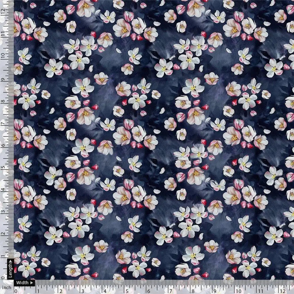 Ditsy Pink Water Paint Florish Flower Digital Printed Fabric - Rayon – ra 0 ta08308 110 ditsy pink water paint florish flower digital printed fabric rayon 4