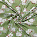 Lovely White Rose Digital Printed Fabric - Rayon – ra 0 ta08334p4 110 lovely white rose digital printed fabric rayon 1