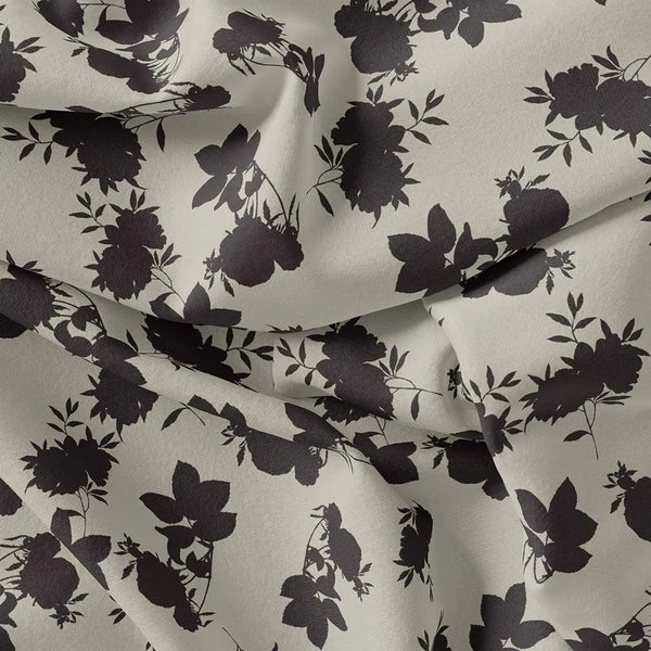 Black Floral Flower Digital Printed Fabric - Rayon – ra 0 ta08505 110 black floral flower digital printed fabric rayon 1