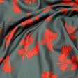 Tulips Roses With Orange Colour Digital Printed Fabric - Rayon – ra 0 ta08519 110 tulips roses with orange colour digital printed fabric rayon 3