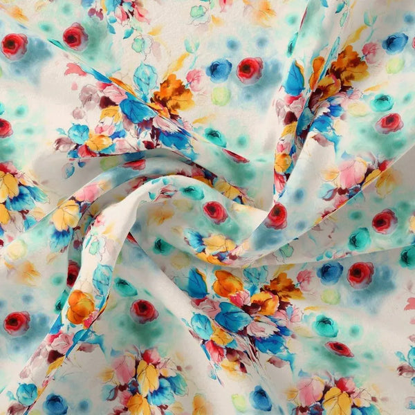 Rainbow Colourful Tulip Roses Digital Printed Fabric - Rayon – ra 0 ta08523p4 110 rainbow colourful tulip roses digital printed fabric rayon 1