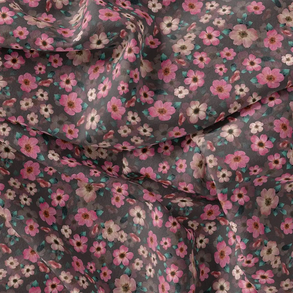 Buttercup Pink Floral Digital Printed Fabric - Rayon – ra 0 ta08551 110 buttercup pink floral digital printed fabric rayon 1