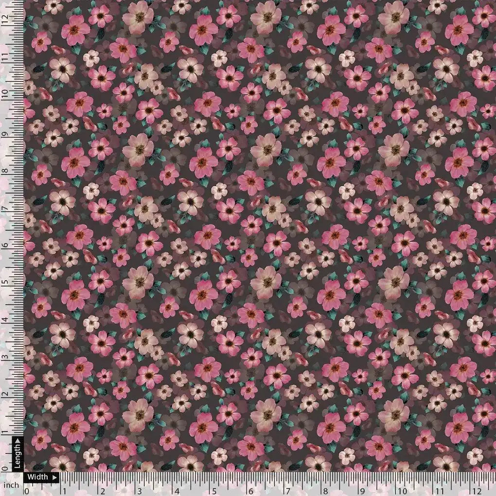 Buttercup Pink Floral Digital Printed Fabric - Rayon – ra 0 ta08551 110 buttercup pink floral digital printed fabric rayon 4
