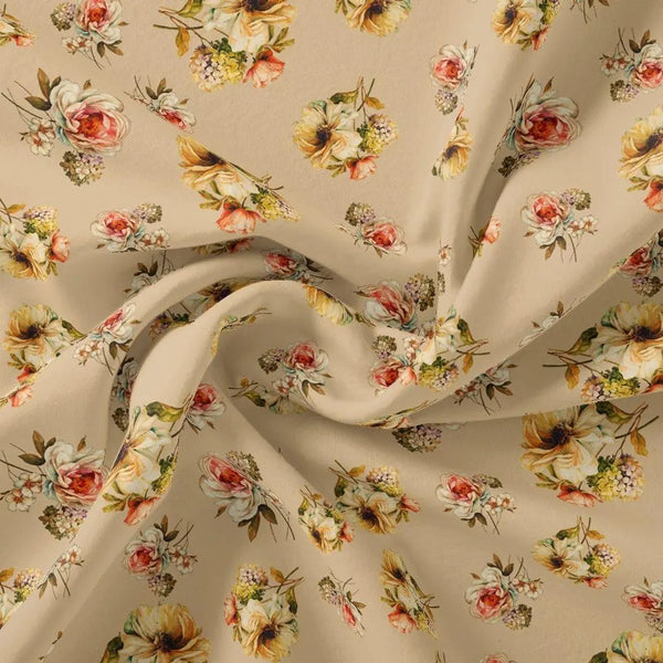 Hawaiian Zinnia Flower Roses Digital Printed Fabric - Rayon – ra 0 ta08562p6 110 hawaiian zinnia flower roses digital printed fabric rayon 1