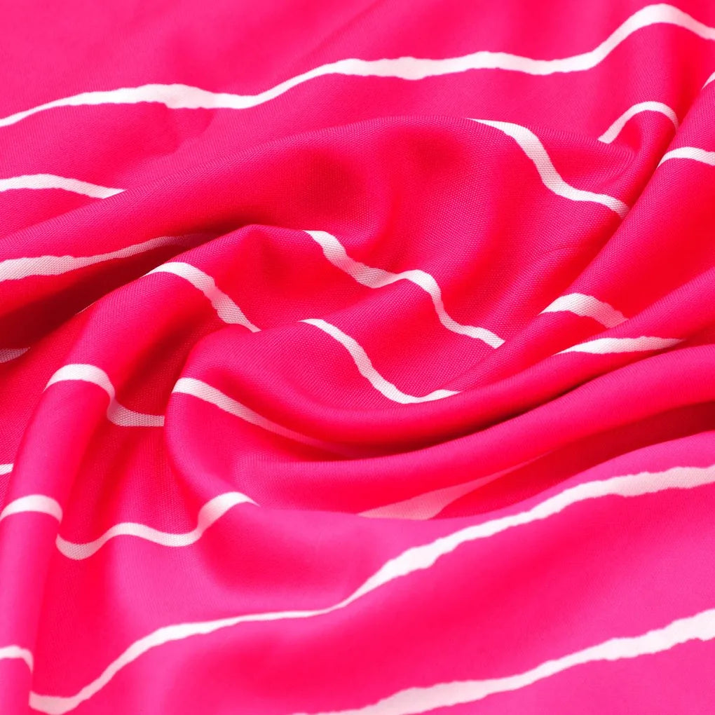 Lovely Pink Gradient Strips Wave Digital Printed Fabric - Rayon – ra 0 ta08566p1 110 lovely pink gradient strips wave digital printed fabric rayon 3