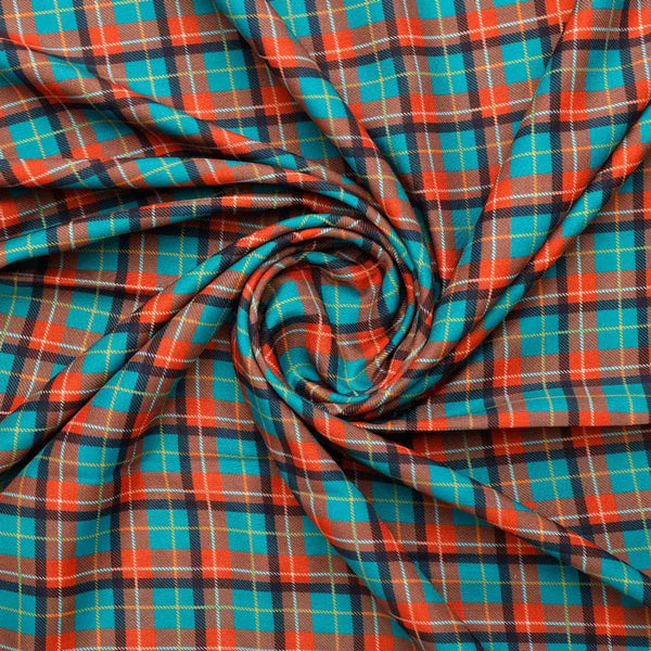 Mini Check Patterns Digital Printed Fabric - Rayon – ra 0 ta08598 110 mini check patterns digital printed fabric rayon 1