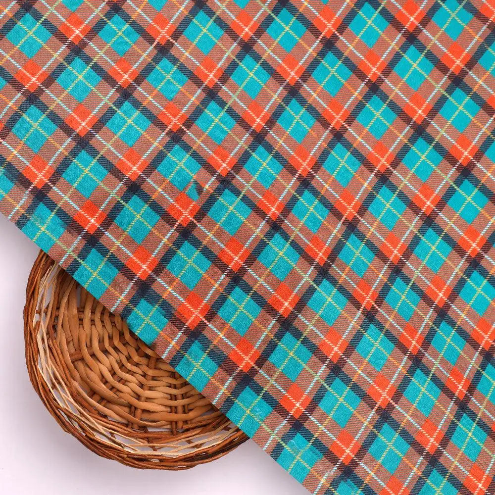 Mini Check Patterns Digital Printed Fabric - Rayon – ra 0 ta08598 110 mini check patterns digital printed fabric rayon 2