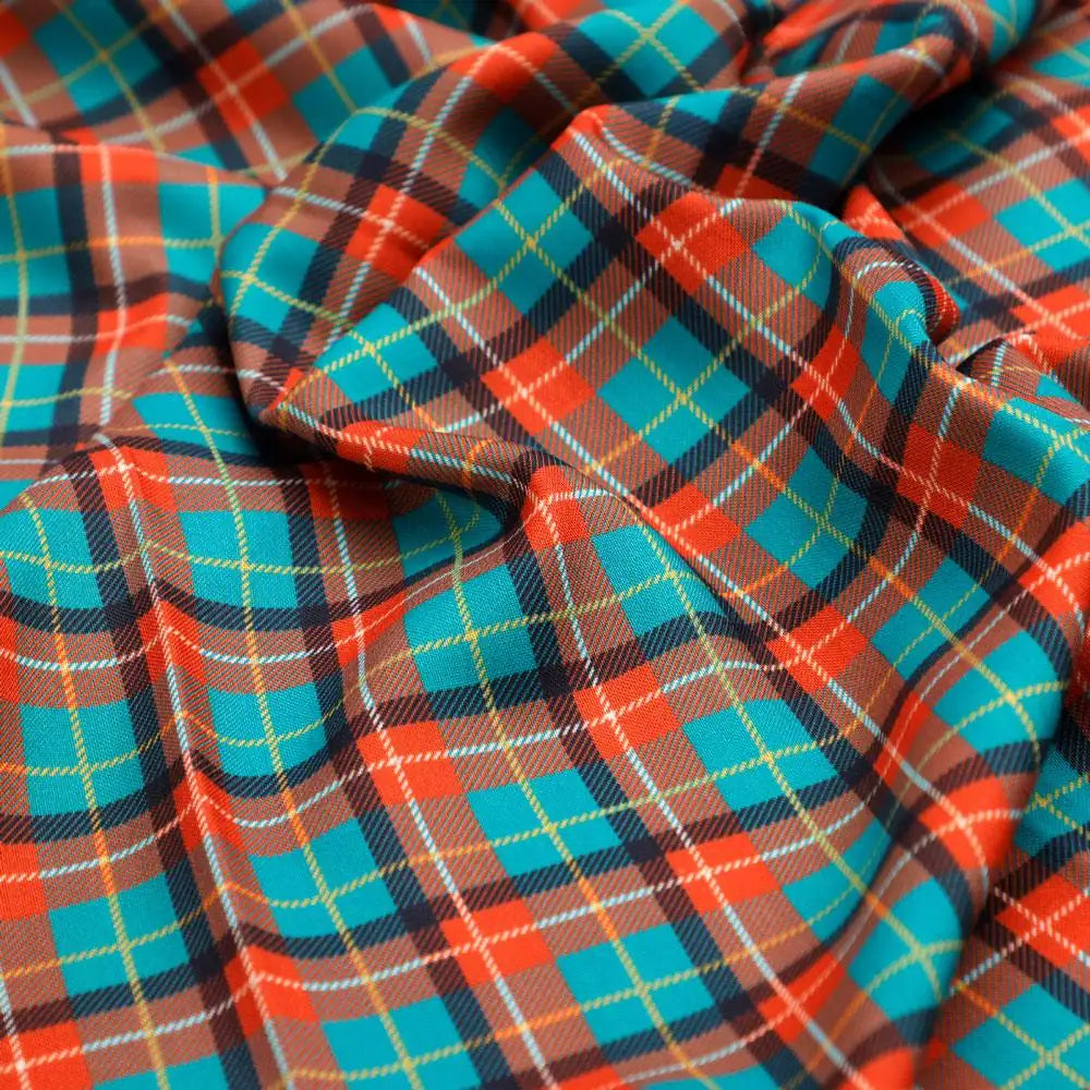 Mini Check Patterns Digital Printed Fabric - Rayon – ra 0 ta08598 110 mini check patterns digital printed fabric rayon 3