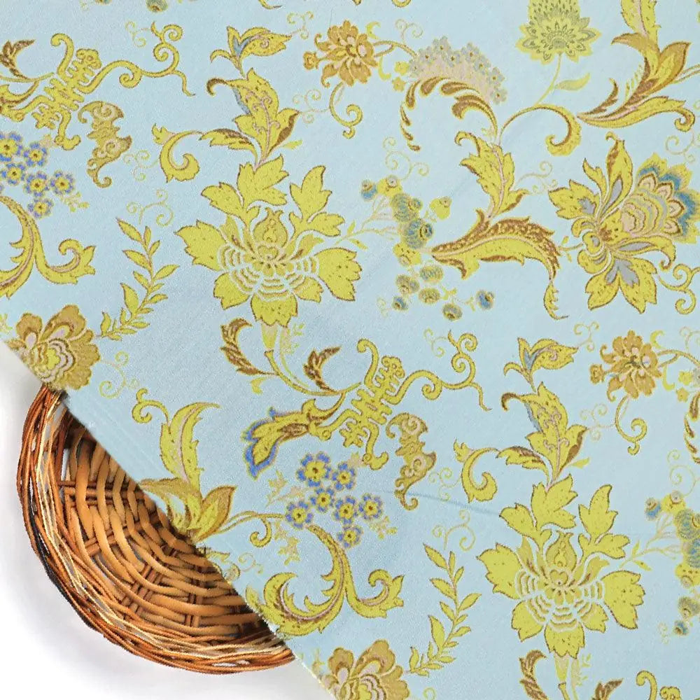 Royal Golden Flower Branch Digital Printed Fabric - Rayon – ra 0 ta08684 110 royal golden flower branch digital printed fabric rayon 2