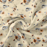 Beautiful Anemone Flower Bunch Digital Printed Fabric - Rayon – ra 0 ta08728p11 110 beautiful anemone flower bunch digital printed fabric rayon 1