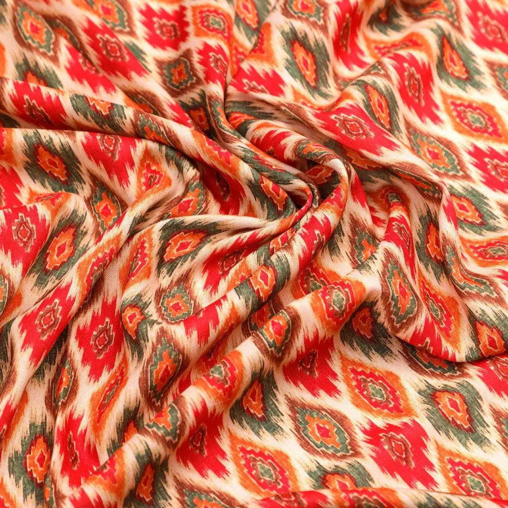 Seamless Pochampilli Patterns Digital Printed Fabric - Rayon – ra 0 ta08752 110 seamless pochampilli patterns digital printed fabric rayon 3