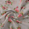 Pink Buttercup Flower Bunch Digital Printed Fabric - Rayon – ra 0 ta08788 110 pink buttercup flower bunch digital printed fabric rayon 1