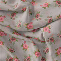 Pink Buttercup Flower Bunch Digital Printed Fabric - Rayon – ra 0 ta08788 110 pink buttercup flower bunch digital printed fabric rayon 3