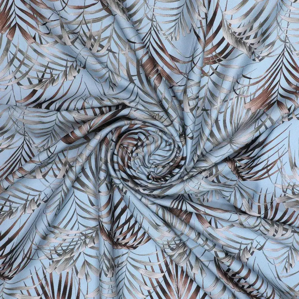 Tropical Garden Leaves Digital Printed Fabric - Rayon – ra 0 ta08896 110 tropical garden leaves digital printed fabric rayon 1