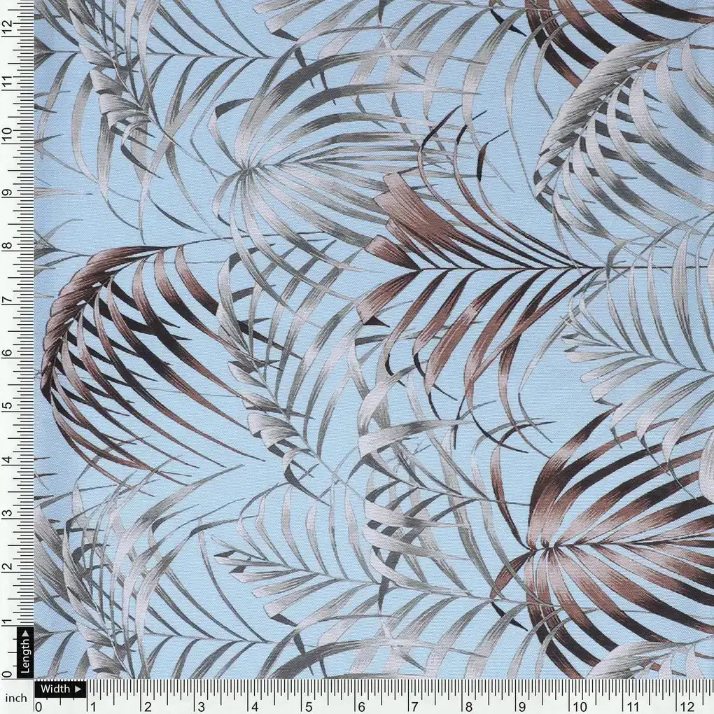 Tropical Garden Leaves Digital Printed Fabric - Rayon – ra 0 ta08896 110 tropical garden leaves digital printed fabric rayon 4