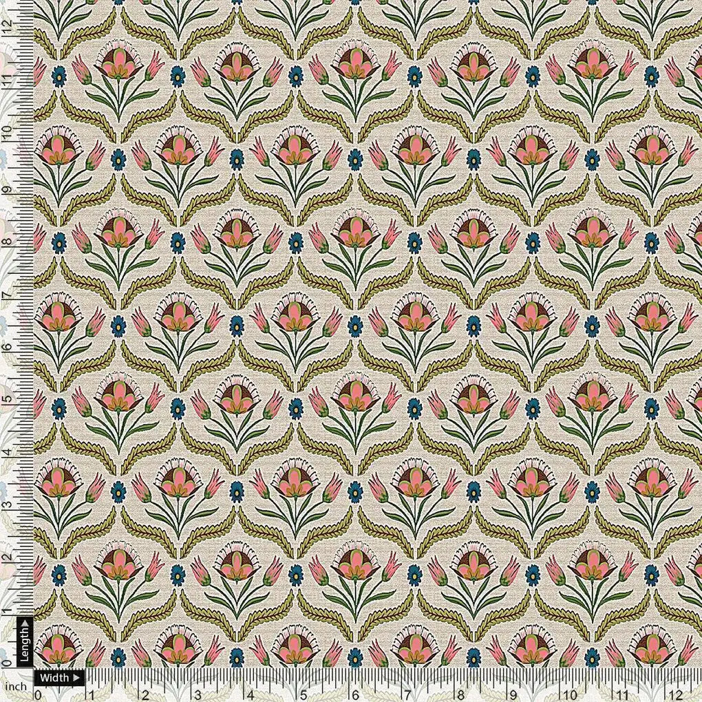 Green Leaves With Flower Digital Printed Fabric – ra 0 ta0957 110 green leaves with flower digital printed fabric 4