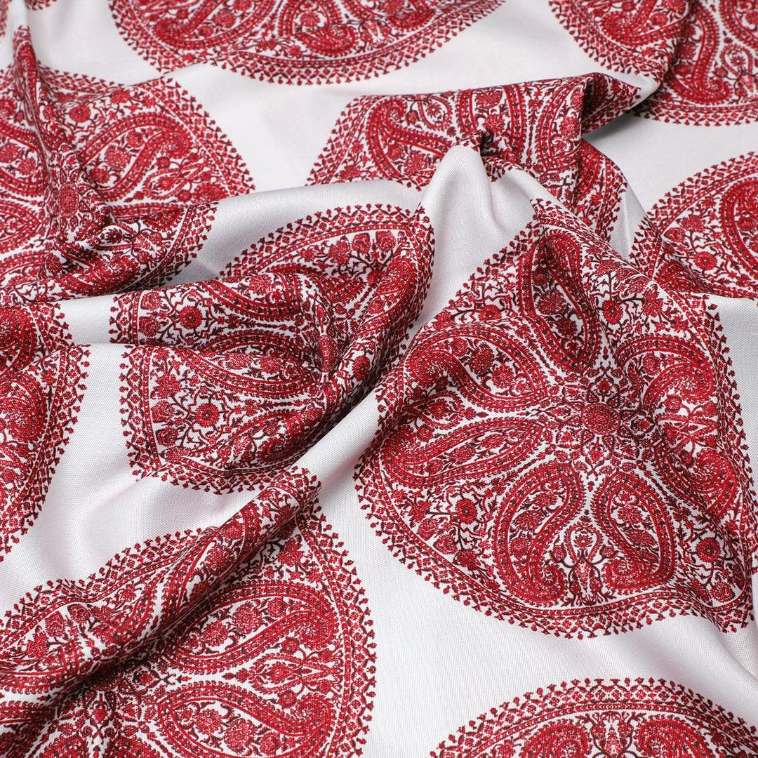 Oriental Paisley Patterns Digital Printed Fabric - Rayon - FAB VOGUE Studio®
