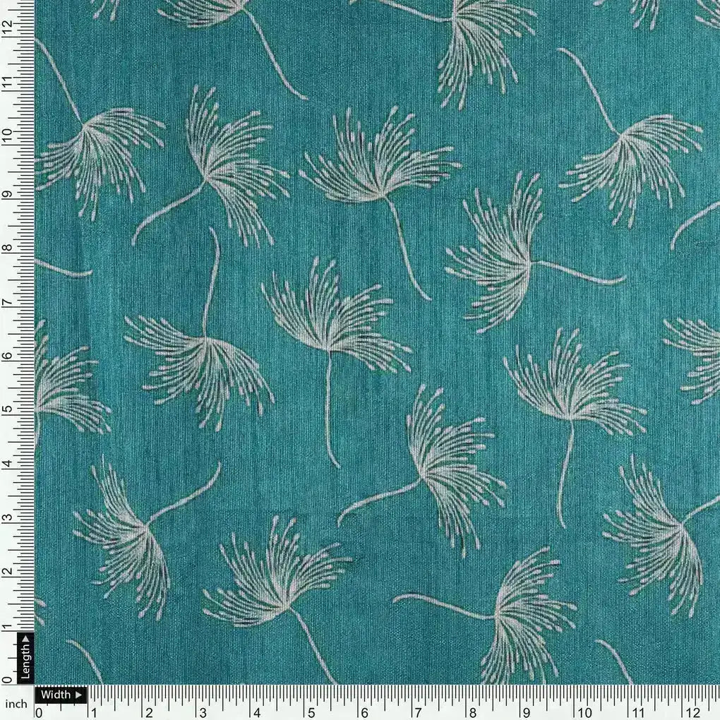 White Floating Flower Digital Printed Fabric - Tusser Silk – ts 0 ma0139 110 white floating flower digital printed fabric tusser silk 4