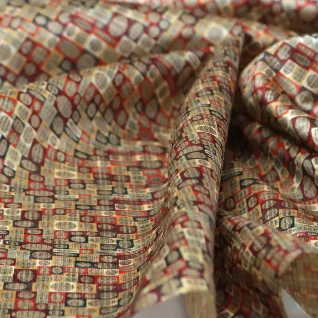 Cream and Orange Dabu Digital Printed Fabrics – ts 0 ma01504 108 cream and orange dabu digital printed fabrics 3