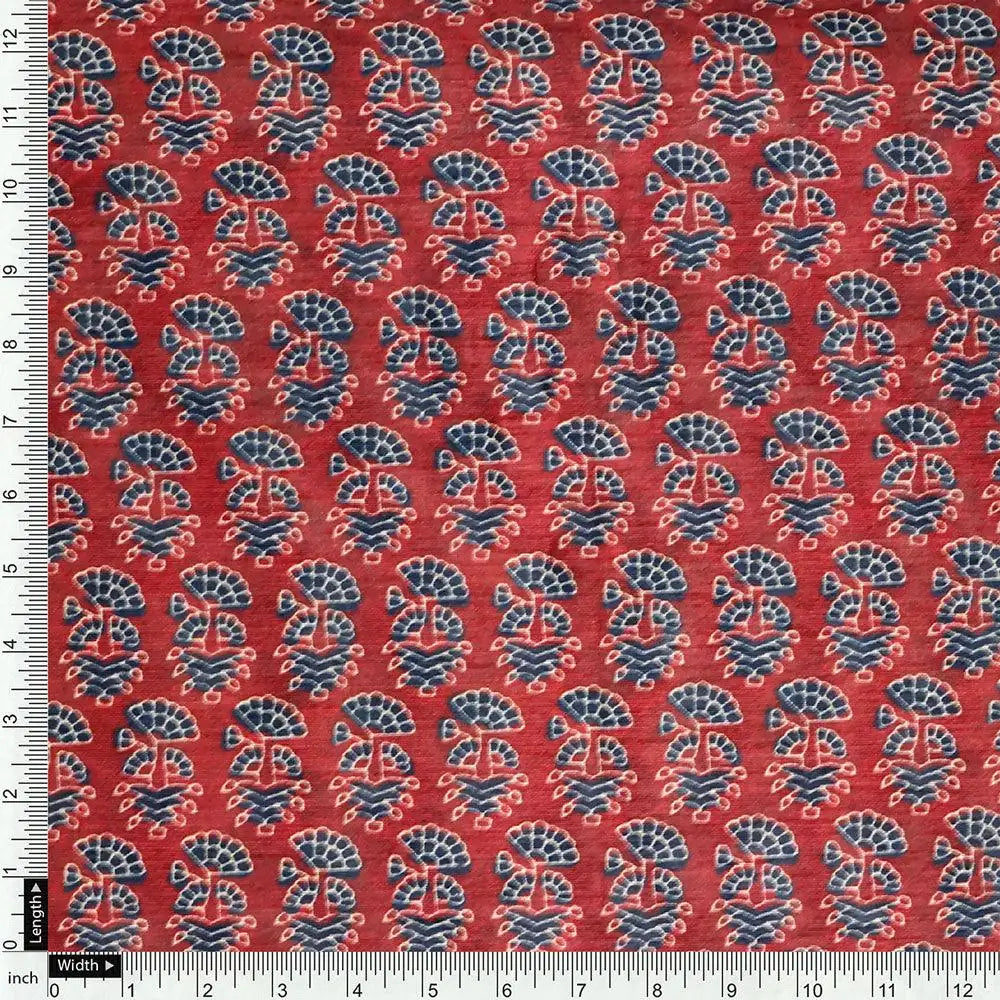 Decorative Flower Tree Redish Digital Printed Fabric - Tusser Silk – ts 0 ma0182 110 decorative flower tree redish digital printed fabric tusser silk 4