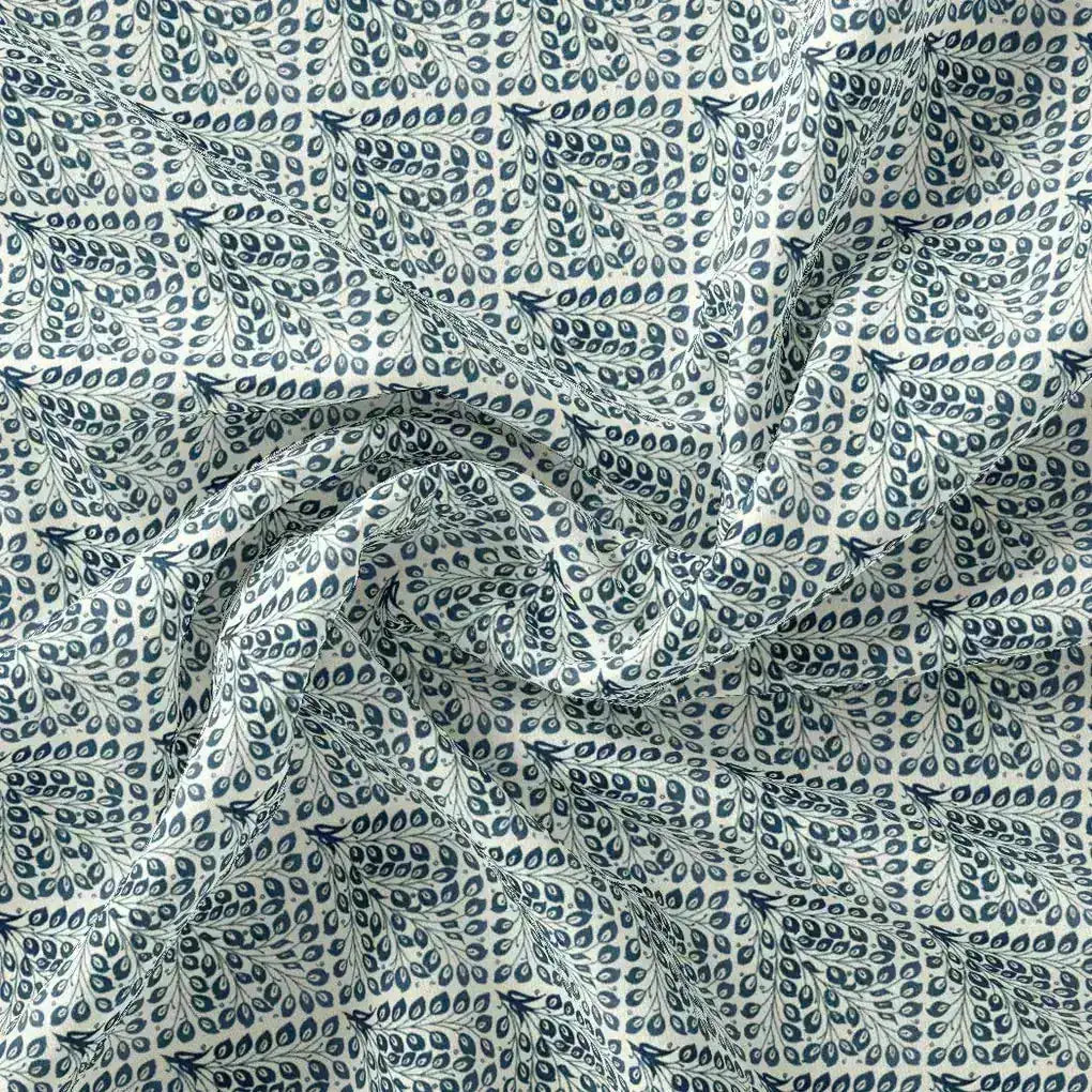 Morpich Block Digital Printed Fabric  - Tusser Silk – ts 0 ma01986 110 morpich block digital printed fabric tusser silk 1