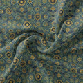 Stylized Medallion Motif Digital Printed Fabric - Tusser Silk – ts 0 ma0250 110 stylized medallion motif digital printed fabric tusser silk 3