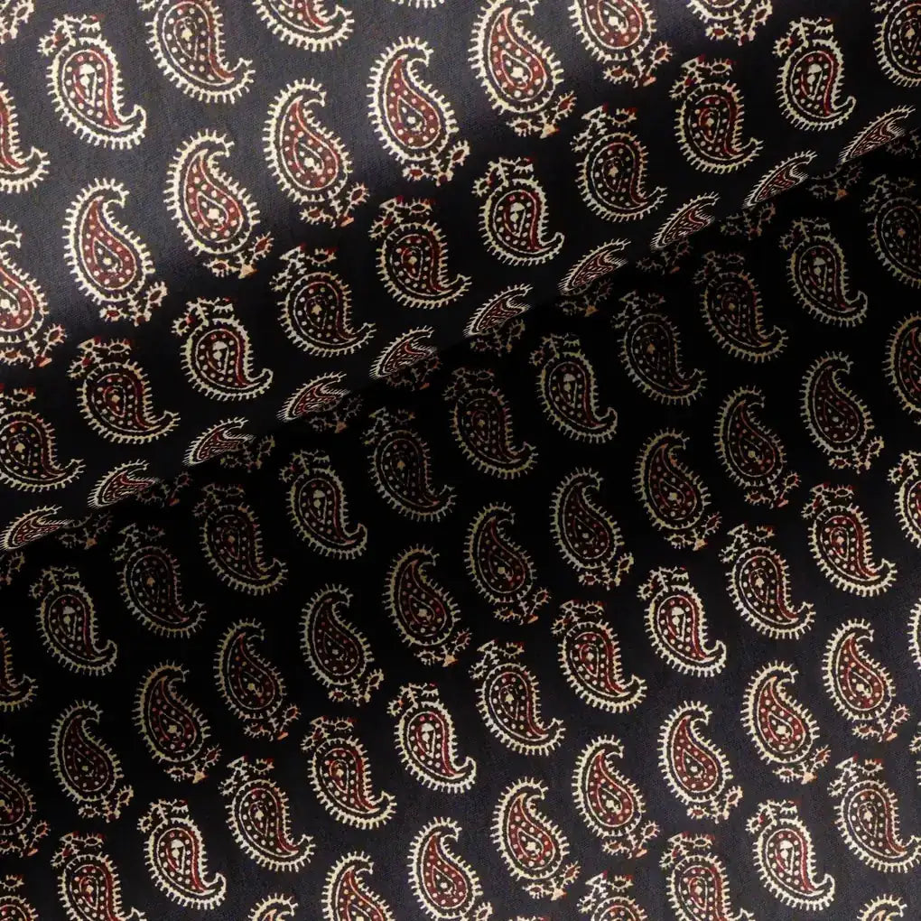 Paisley Seamless over Black Digital Printed Fabric – ts 0 ma03067 110 paisley seamless over black digital printed fabric 3